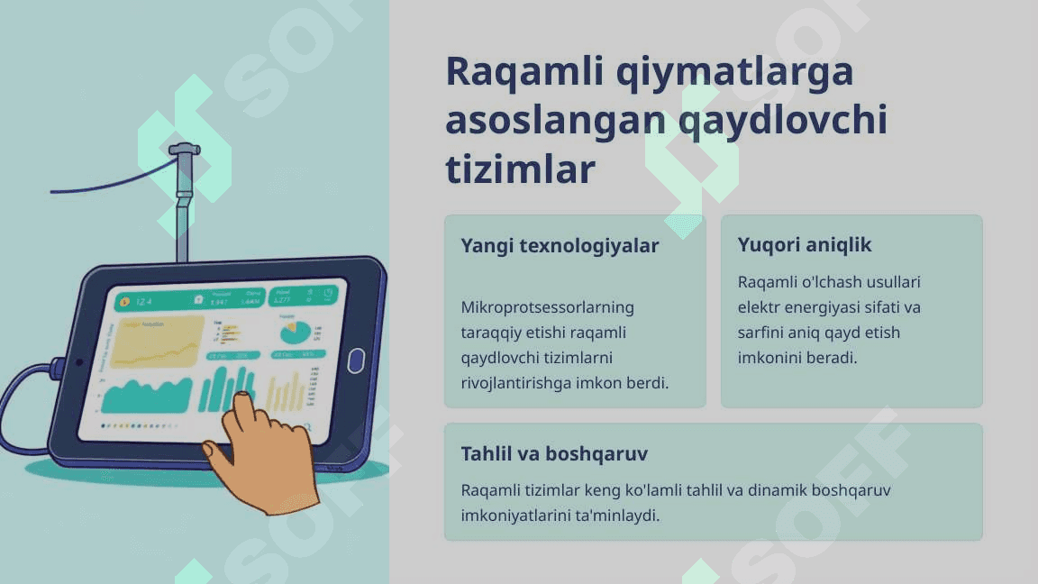 Elektr energiyasini qaydlovchi tizimlar va o'lchov asboblari 4