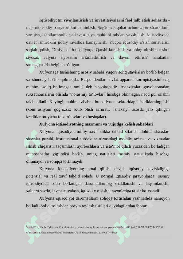 O’zbekistonning xufyona iqtisodiyotga qarshi kurash mexanizmi 6