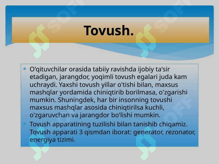 O’qituvchining Nutq texnikasi va madaniyati 8