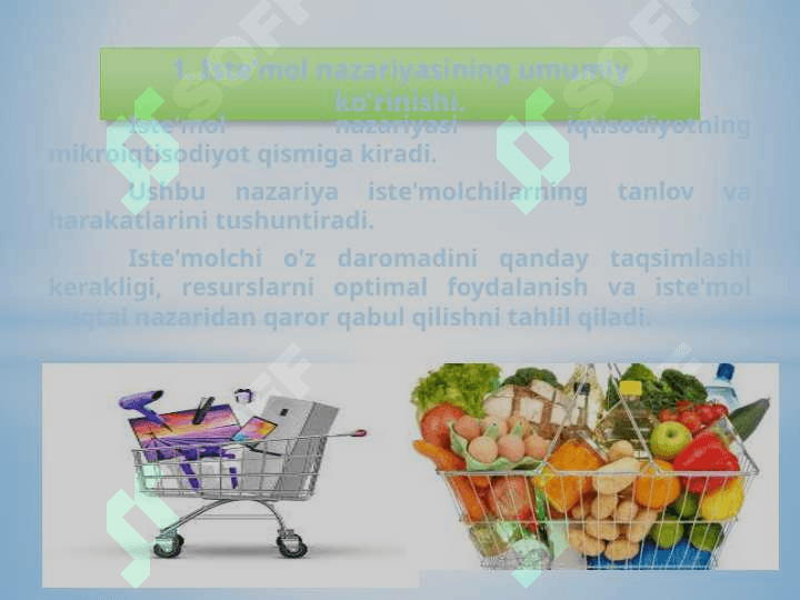 Isteʻmol nazariyasida neʻmat tushunchasi mavzusida Mustaqil ish 3