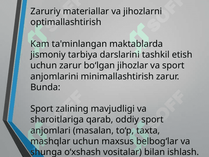 Kam ta’minlangan maktablarda jismoniy tarbiya darslarini tashkil etish metodikasini o‘rganish 3