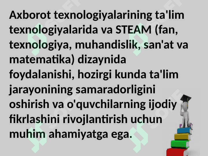 Axborot texnologiyalaridan ta'lim texnologiyasida va STEAM dizaynida foydalanish 3
