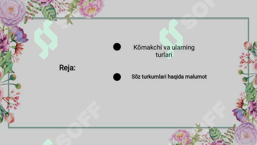 Yordamchi so‘zlar . Ko‘makchilar 2