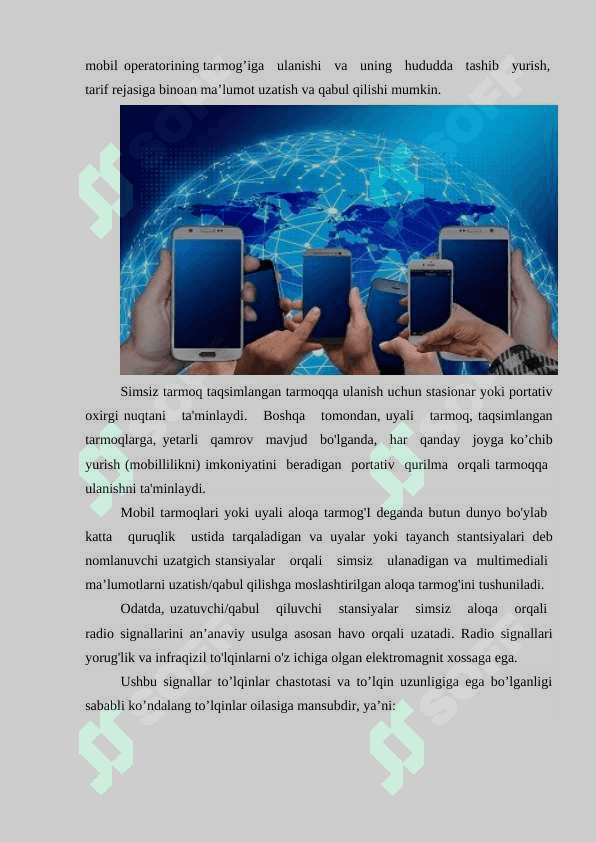 Birinchi avlod sotali aloqa tizimlari 6