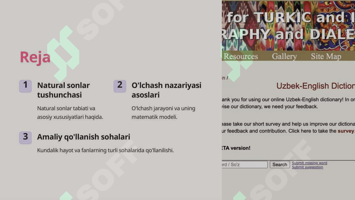 O'lchash nazariyasida natural sonlar 2
