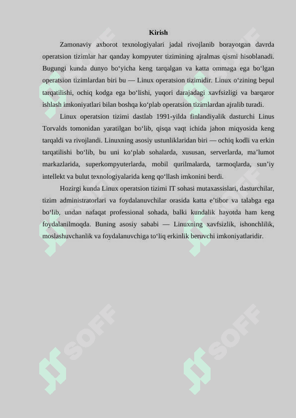 Linux OS information 2