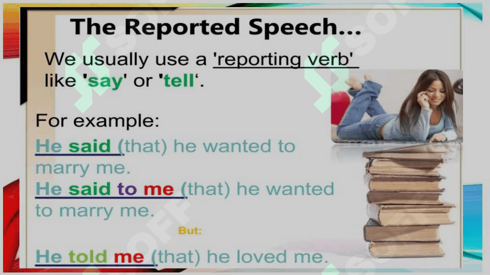 Tense choice in reporting 4