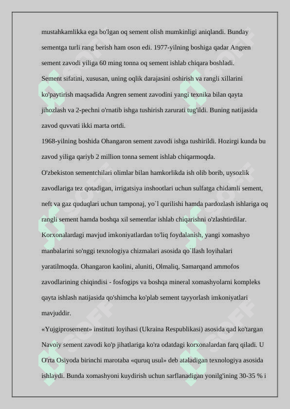 O‘ZBEKISTONDA SEMENT SANOATINING ISTIQBOLLARI 4