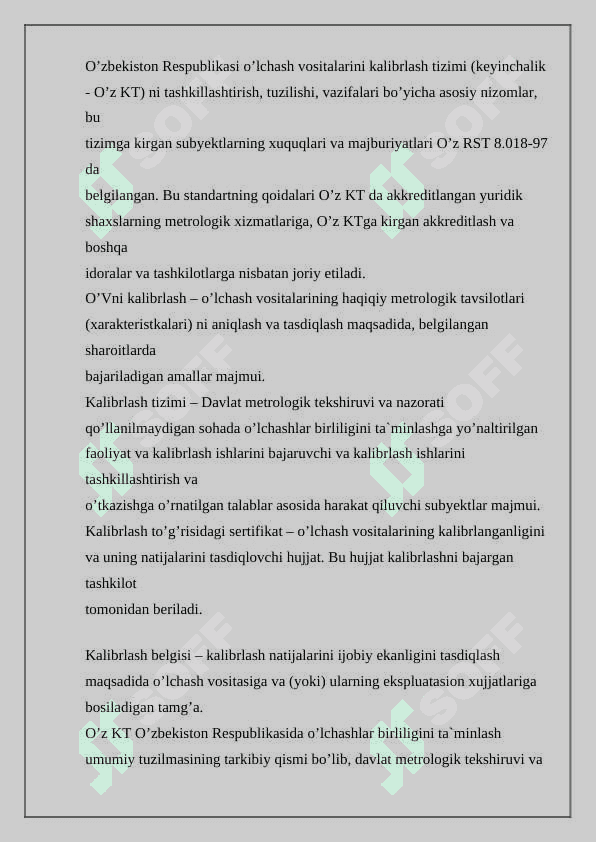 O’lchаsh vоsitаlаrini kаlibrlаsh 2