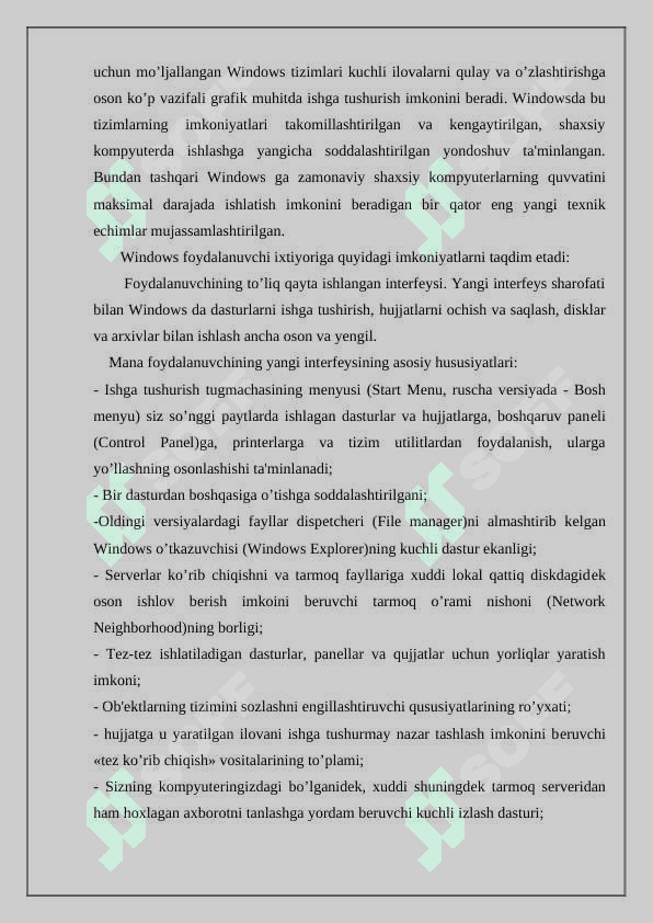 Statsionar va mobil operatsion tizim 5