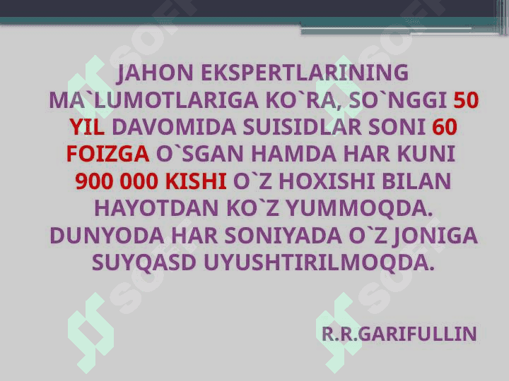 AUTOAGRESSIV XULQ-ATVOR PSIXOLOGIYASI 2