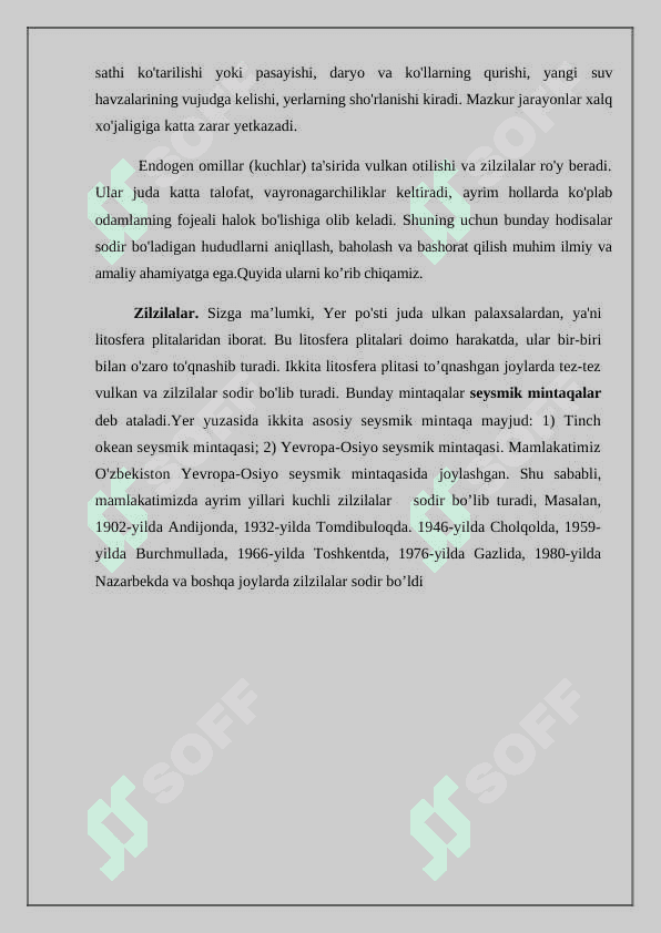 Qashqadaryo havzasida tabiiy geografik jarayonlarni o`rganishning ahamiyati 3