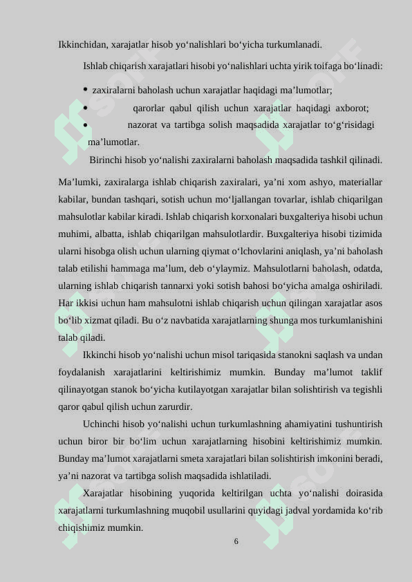 Iqtisodiyotni modernizatsiyalash sharoitida kapital xarajatlar hisobi 6