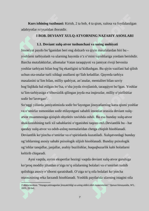 Yoshlar oʻrtasidagi deviant xulq-atvor profilaktikasi 7