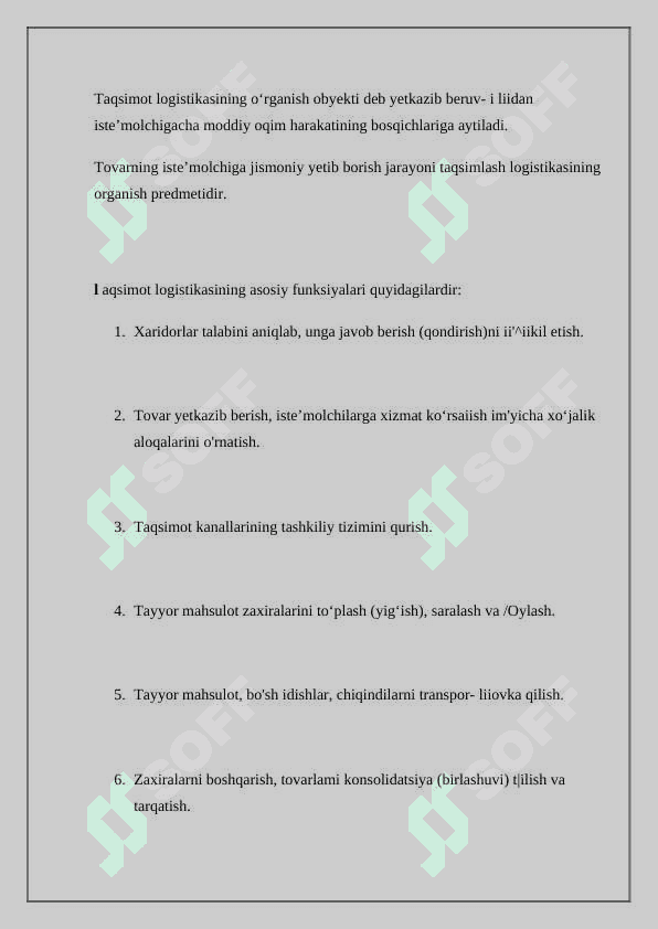 Qishloq xo'jaligida taqsimot logistikasi 3