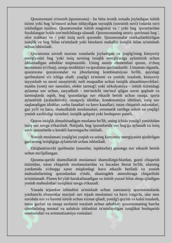 To’g’ri oqimli qozonlarning asosiy ko'rsatkichlari 2