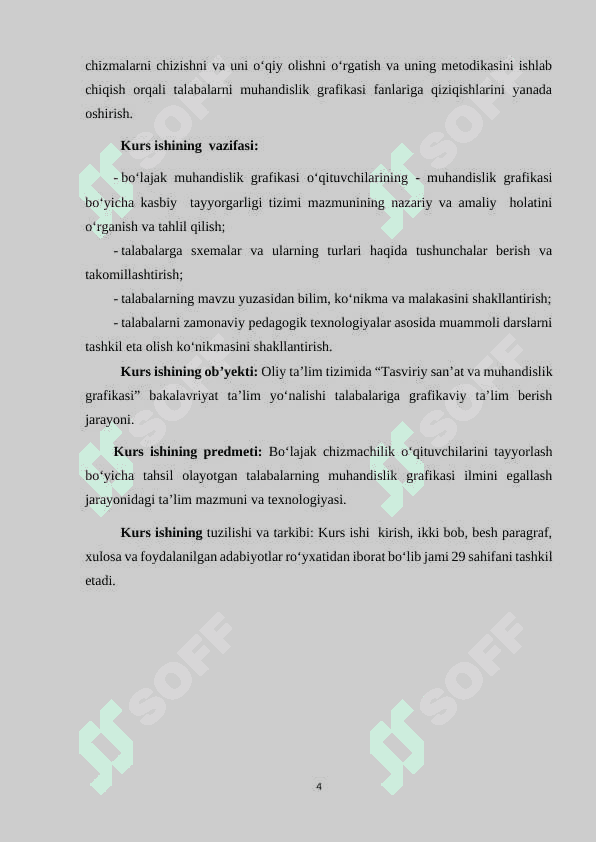 O’LCHAMLARNI CHEKLI CHETGA CHIQARISHLARNI KO’RSATISH 4