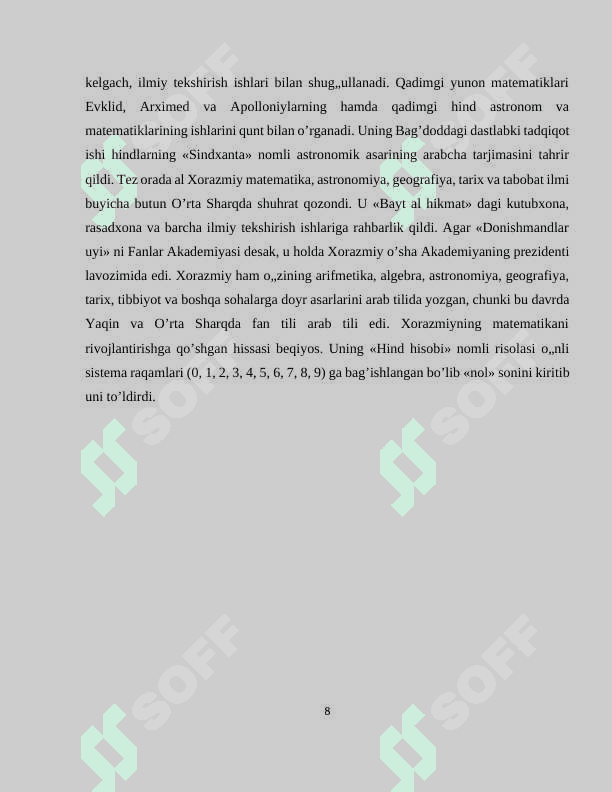 CHIZMA GEOMETRIYA VA MUHANDISLIK GRAFIKASI FANLARINING VAZIFALARI VA UNING TUTGAN O’RNI 8