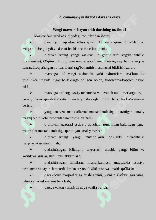 Zamonaviy maktabda dars 6