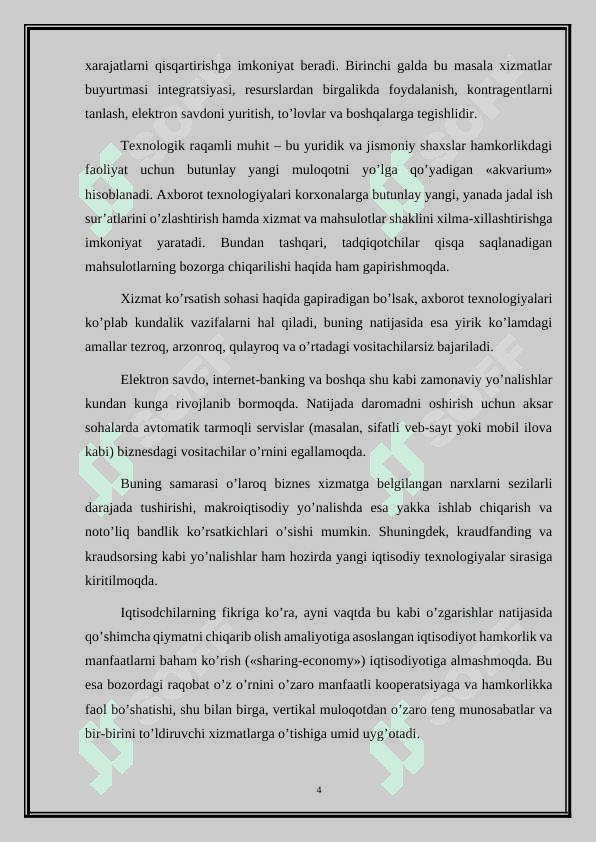 Raqamli iqtisodiyotda elektron ta’lim platformalarini rivojlantirish 4