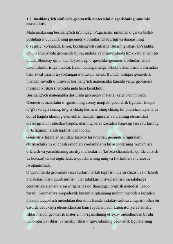 2-SINFDA GEOMETRIK MAZMUNDAGI MASALALARDAN FOYDALANISH METODIKASI 7