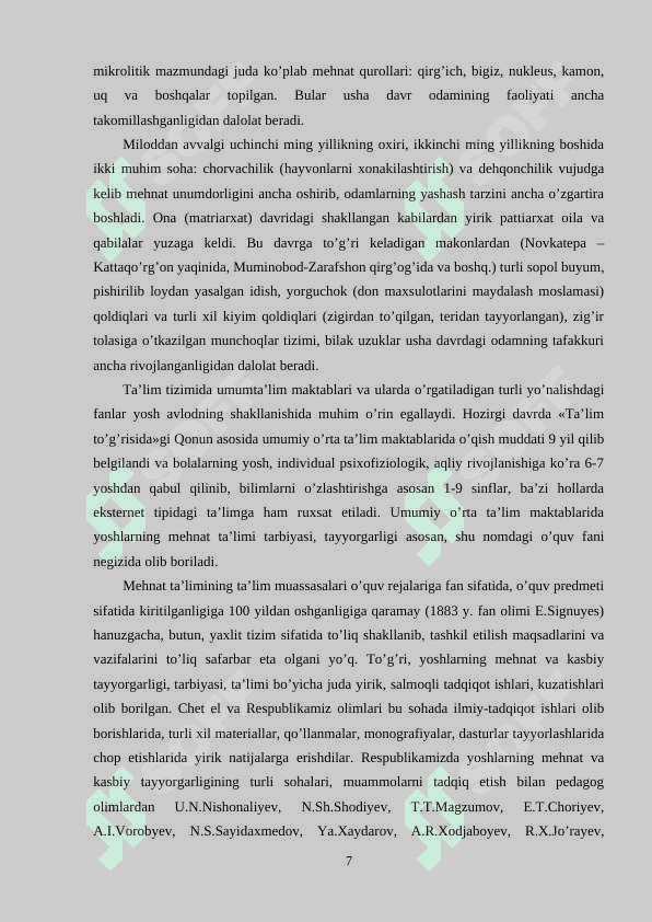9-Sinf o'quvchilariga xalq hunarmandchilik texnologiyasi bo'limini o'qitishda interfaol metodlardan foydalanish 7