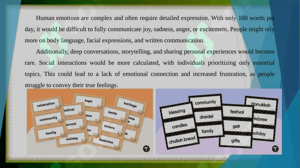 What if you could only speak 100 words a day? 4