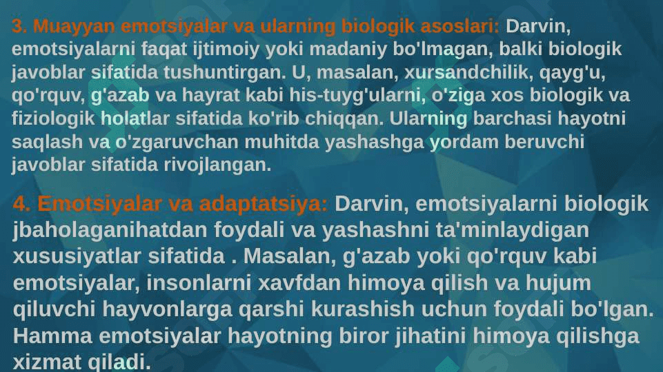 Emotsiya psixologiyasining nazariy yondashuvlari 5
