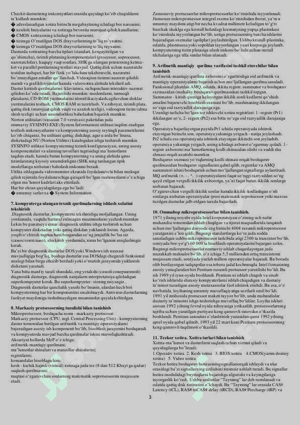 Informatika fanidan OTM savol javoblari (48ta) 3