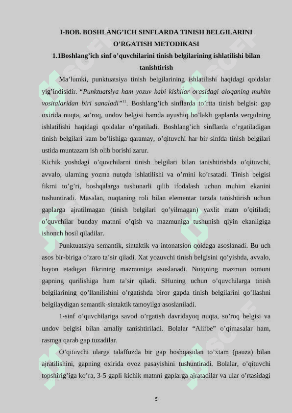 Boshlang’ich  sinflarda tinish belgilarini o’rgatish metodikasi 5