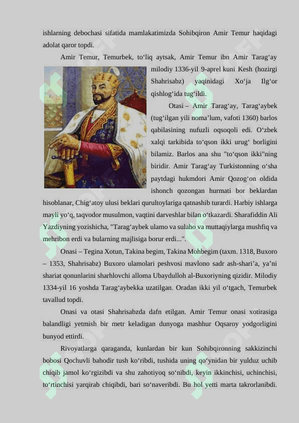 O`zbekistonda mustaqillik yillarida buyuk allomalarning ilmiy ma`naviy merosiga e`tibor 3