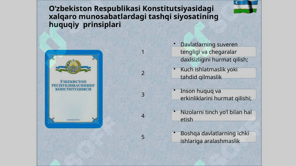 O‘ZBEKISTON va JAHON HAMJAMIYATI 7