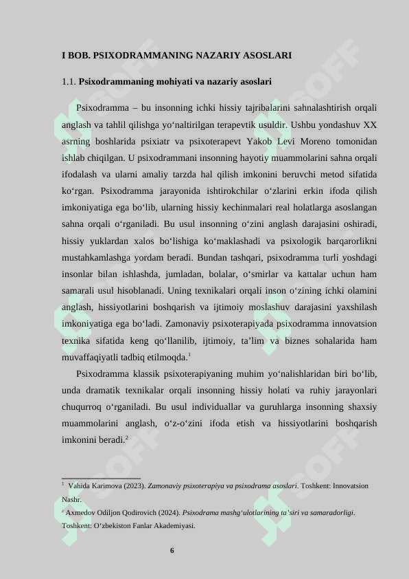 PSIXODRAMMA  KURS ISHI 6