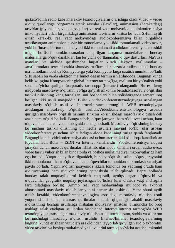 Masofaviy ta’limni rivojlantirish istiqbollari 3