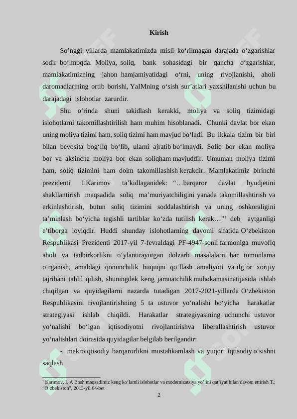 Davlat byudjeti va uning moliyaviy resurslari shakllantirishdagi ahamiyati (kurs ishi) 2