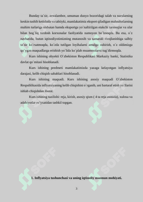 Inflyatsiya, uning sabablari, ijtimoiy-iqtisodiy oqibatlari 3