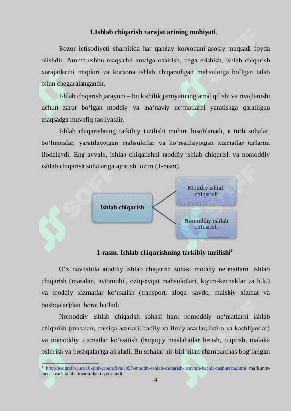 Ishlab chiqarish xarajatlari va uning turlari 4