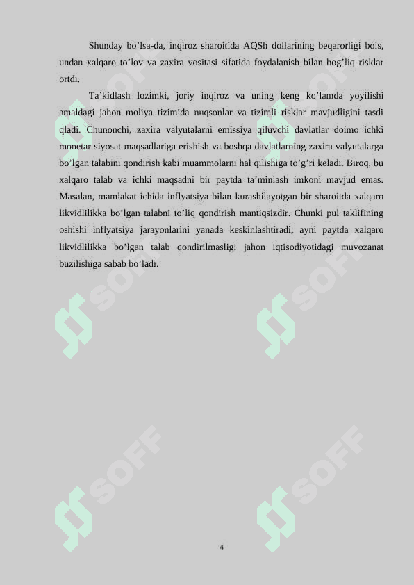 Jahon valyuta tizimi va uning rivojlanish bosqichlari 4