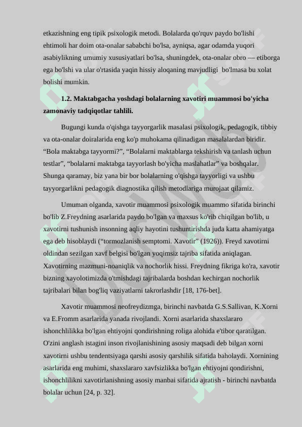 Boshlangich maktab yoshidagi bolalarda xavotir 8