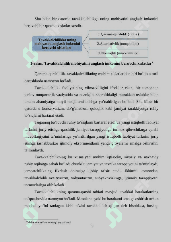 Tadbirkorlik tavakkalchiligi va uni o'lchash usullari 8