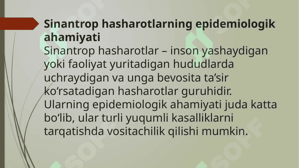 Sinantrop hasharotlarning epidemiologik ahamiyati 4