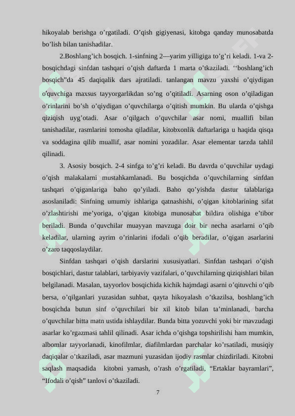 O’QISH SAVODXONLIGI DARSLIKLARIDA BERILGAN                              KASB-HUNARGA OID SO’ZLARNING O’RGANILISHI 6