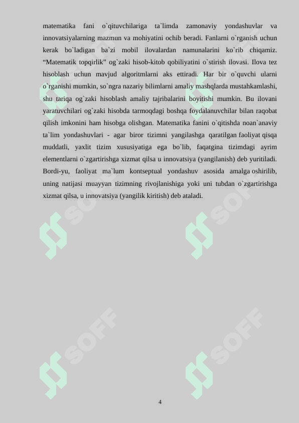 O’quvchilarni innovatsion darslarni amalga  oshirishga tayyorlash 4
