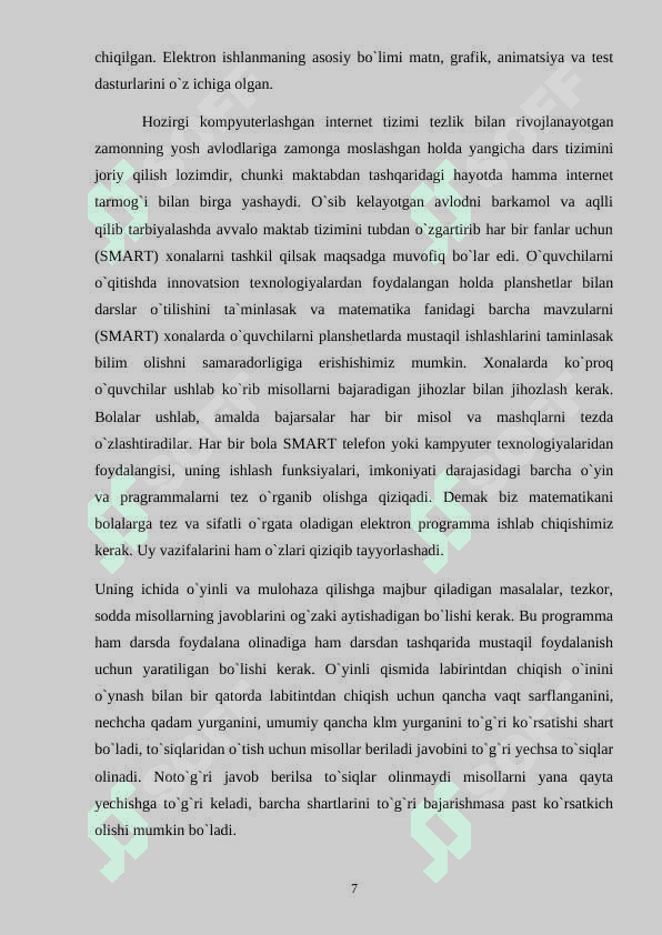 O’quvchilarni innovatsion darslarni amalga  oshirishga tayyorlash 7