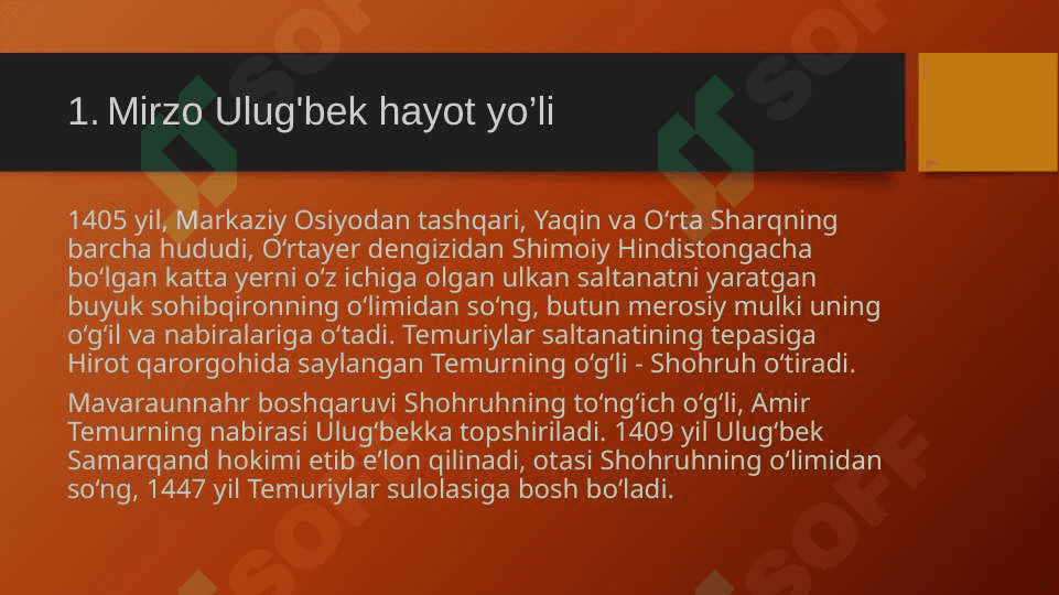 MIRZO ULUG'BEK DAVLAT ARBOBI VA BUYUK OLIM 4