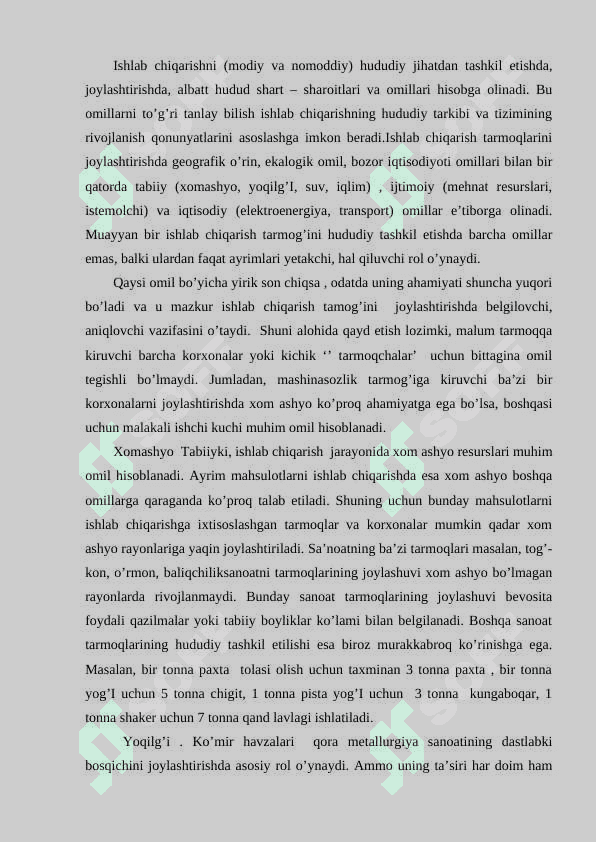 KORXONALARNI IXTISOSLASHTIRISHNING MOHIYATI, AHAMIYATI, OMILLARI VA SHAKLLARI 3