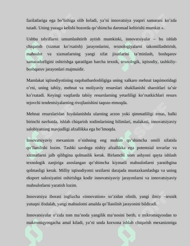 Korxonaning innovatsion faoliyati va uni tashkil etish shakllari. 4