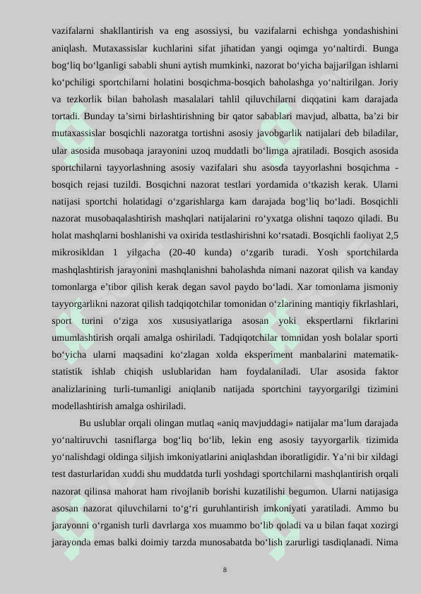 Mustaqil O’zbekistonda gandbolning rivojlanishi va uning barkamol 8