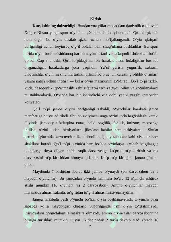 Qo'l to'pi o'yinida musoboqa qoidalari 2