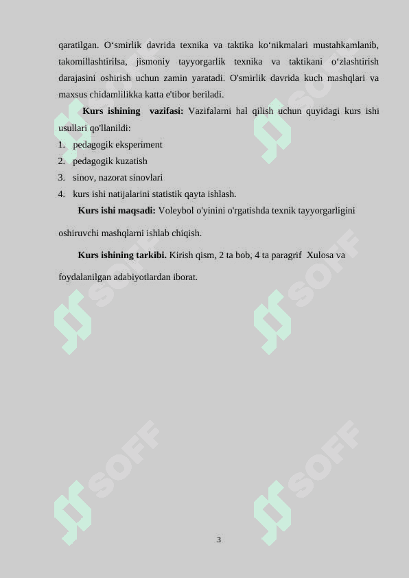 VOLEYBOL O'YININI O'RGATISHDA TEXNIK TAYYORGARLIGINI OSHIRUVCHI MASHQLAR 3